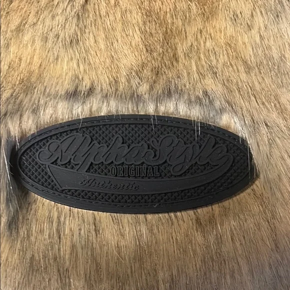 AlphaStyle Red, Blue, White and Golden with Faux Fur Goose Down Jacket Brand New - Picture 4 of 14